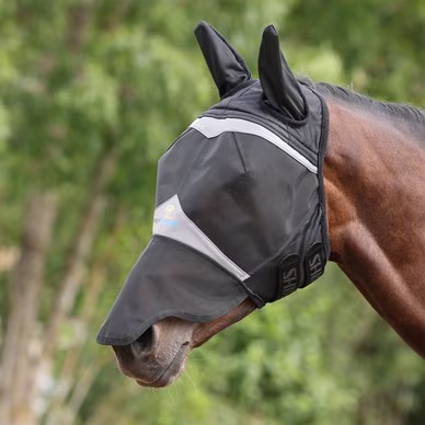 Masque anti-mouches Shires Fine Mesh avec nez et oreilles