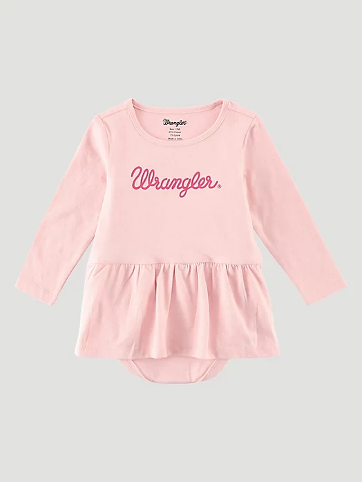 Wrangler Infant Baby Girl Logo Skirted Onsie