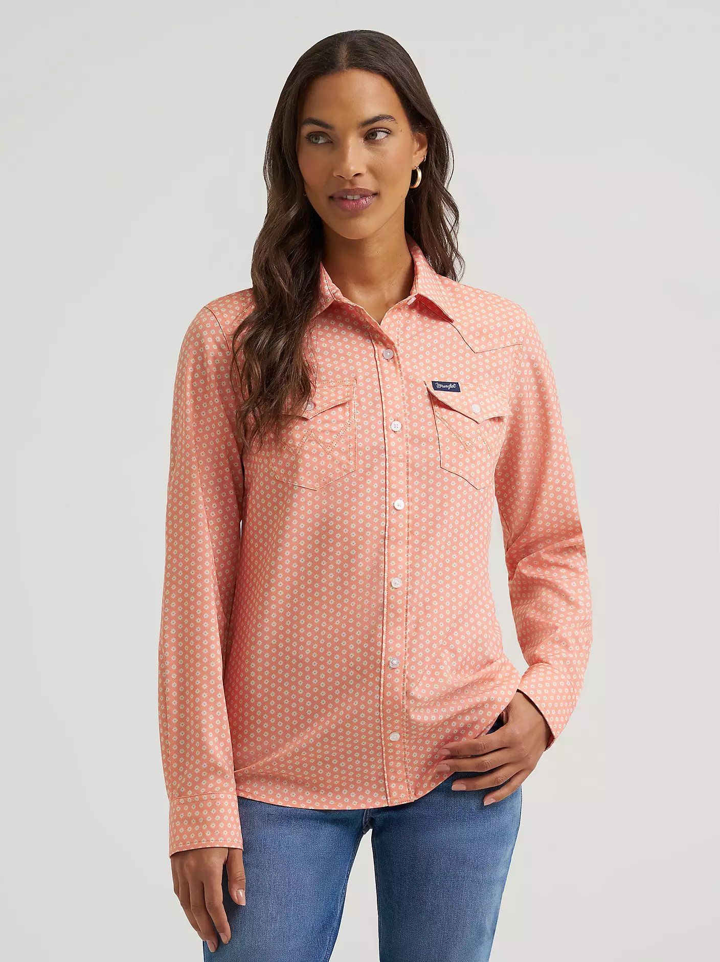 Wrangler Aria performance shirt - Orange