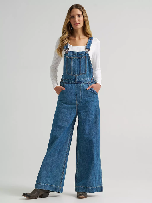 Wrangler Retro® Bailey Wide Leg Overalls - Denver