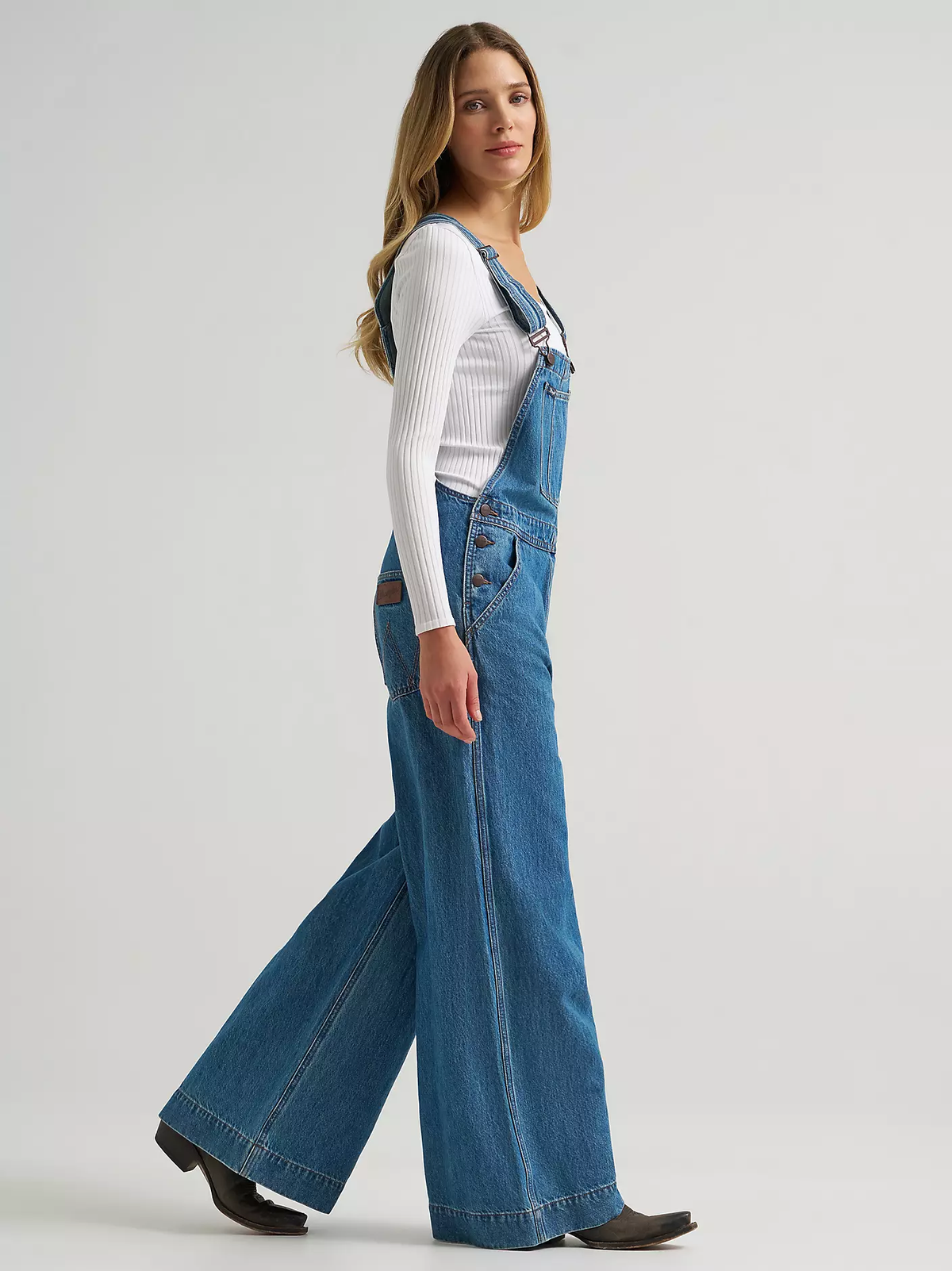 Wrangler Retro® Bailey Wide Leg Overalls - Denver