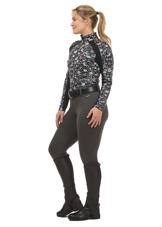 Kerrits Power Stretch® Fleece Knee Patch Pocket Riding Tight - Pine