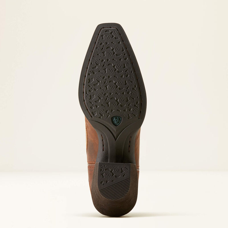 Ariat Round Up Collins D Toe Western Boot - Rafter Tan