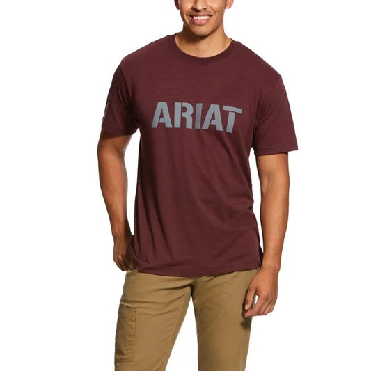 Ariat Rebar cotton strong block short sleeve shirt