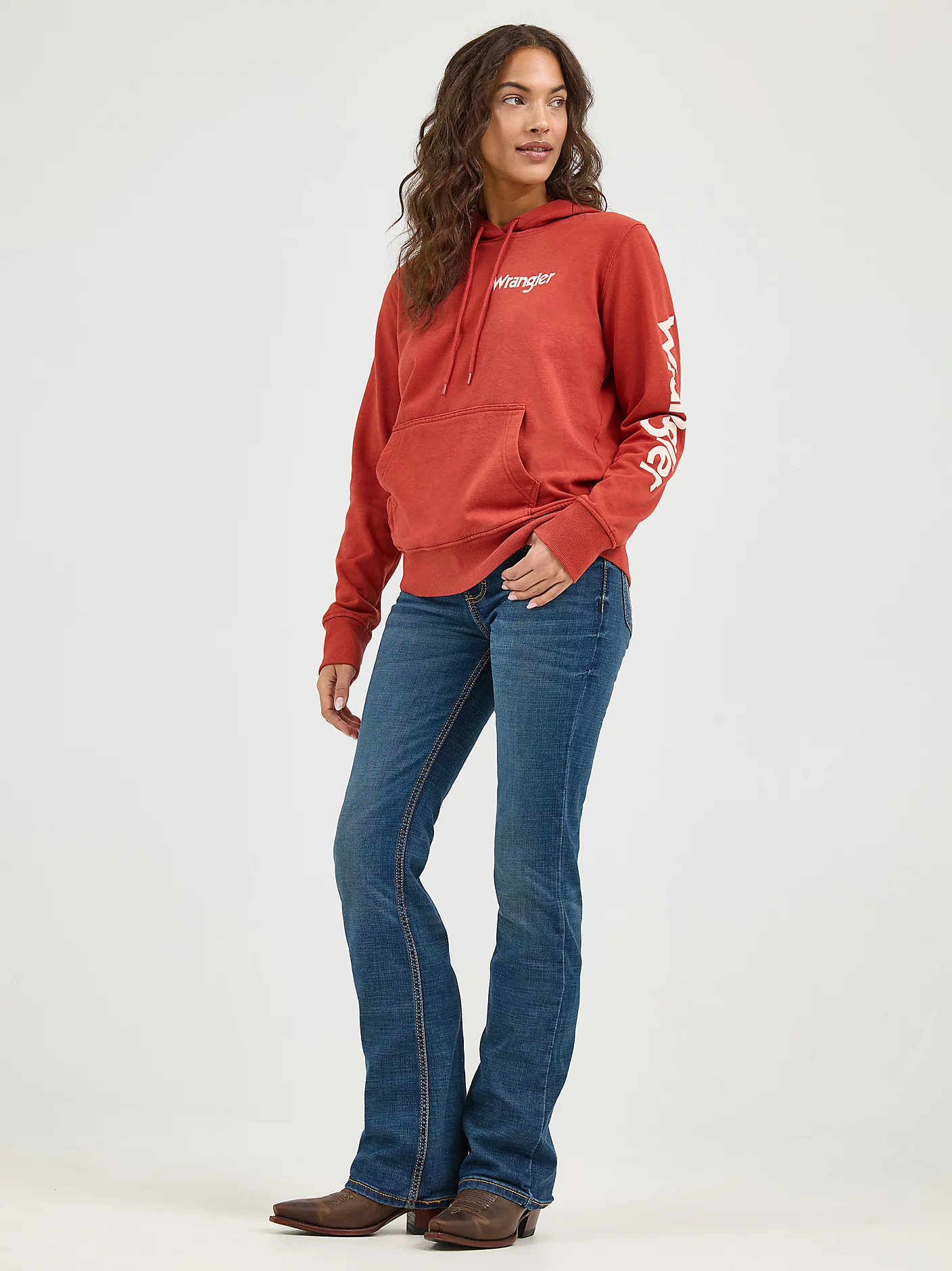 Wrangler Retro Logo Arm Pullover Hoodie *SALE*