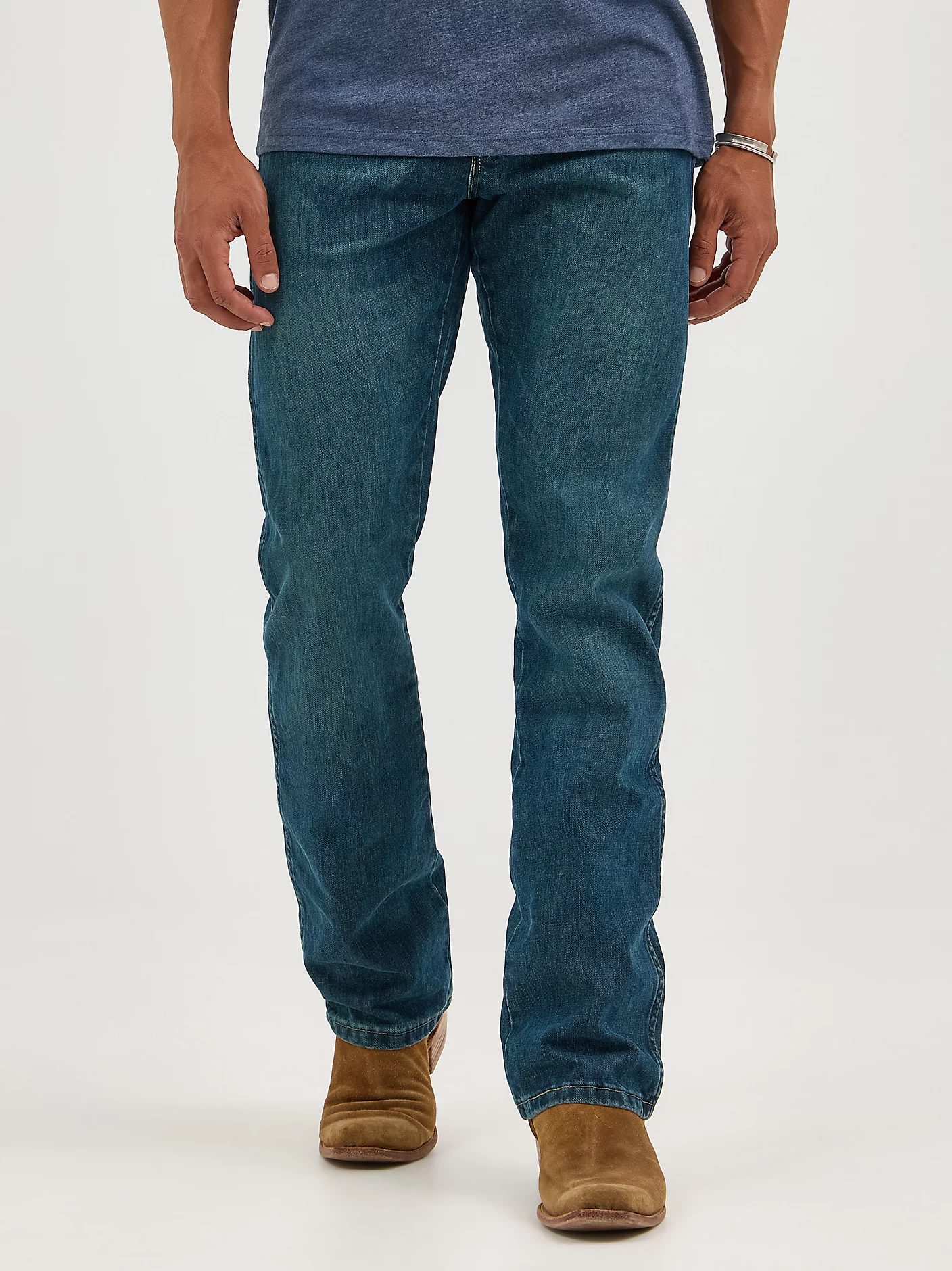 Wrangler men's Retro Slim Fit Bootcut jean - River Wash