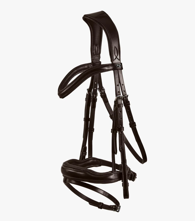 Premier Equine Lizzo anatomic snaffle bridle with flash