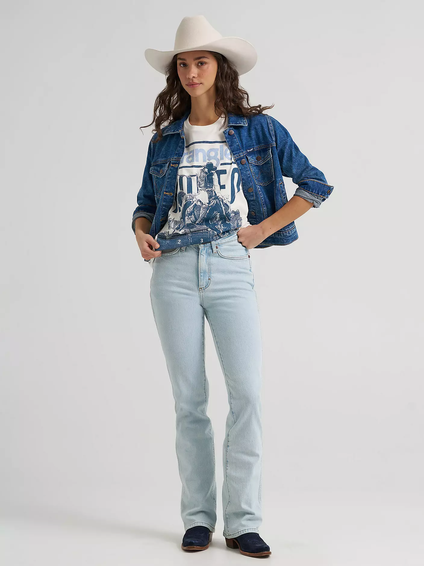 Wrangler Rodeo Archive Girlfriend graphic tee - Egret