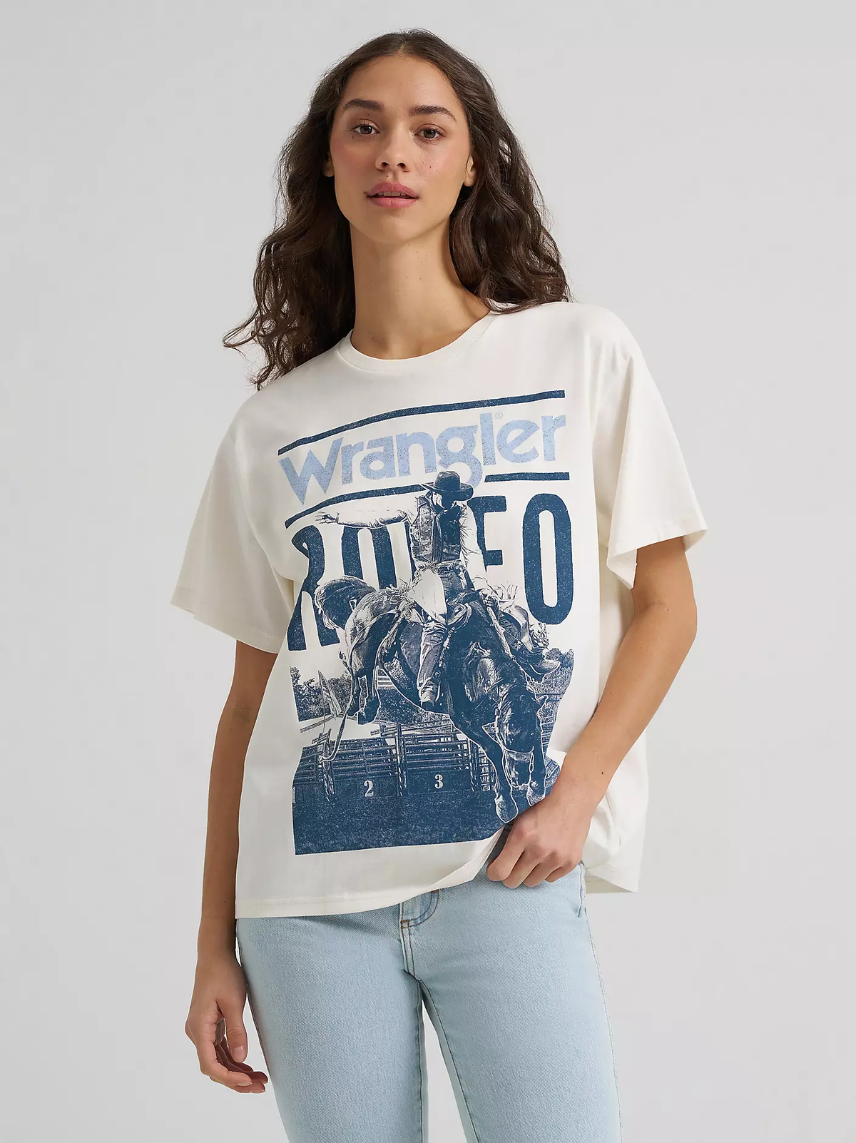 Wrangler Rodeo Archive Girlfriend graphic tee - Egret