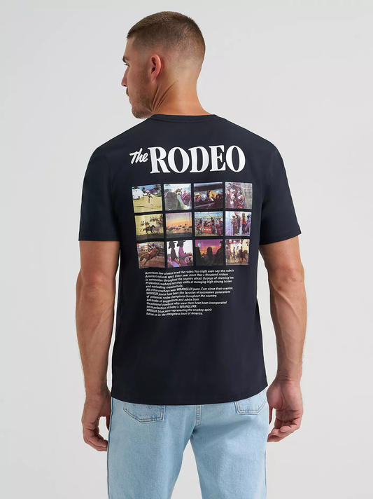 Wrangler Rodeo Snaps Back Graphic T-Shirt - Black Beauty
