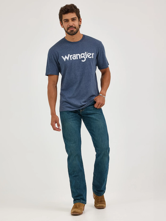 Wrangler men's Retro Slim Fit Bootcut jean - River Wash