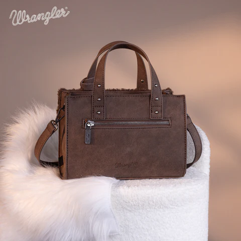 Wrangler Sherpa tote crossbody - Coffee *SALE*