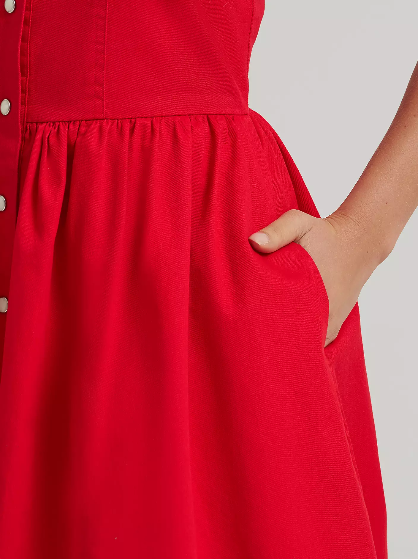 Wrangler women's Americana Corset Snap Dress - Bright Red