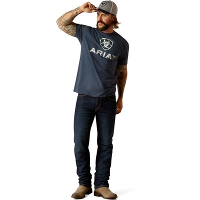 Ariat men's Liberty USA Digi Camo SS Tshirt - Navy Heather