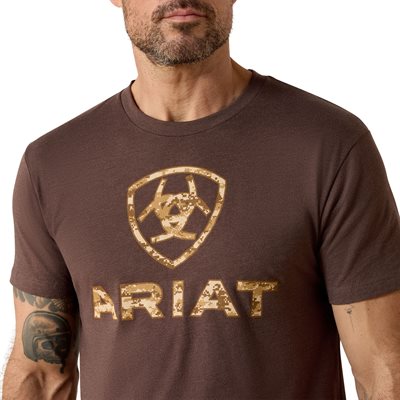 Ariat men's Liberty USA Digi Camo SS tshirt - Brown Heather