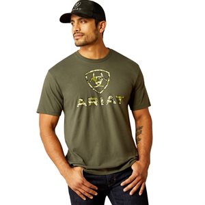 Ariat men's Liberty USA Digi Camo SS Tshirt - Dark Olive