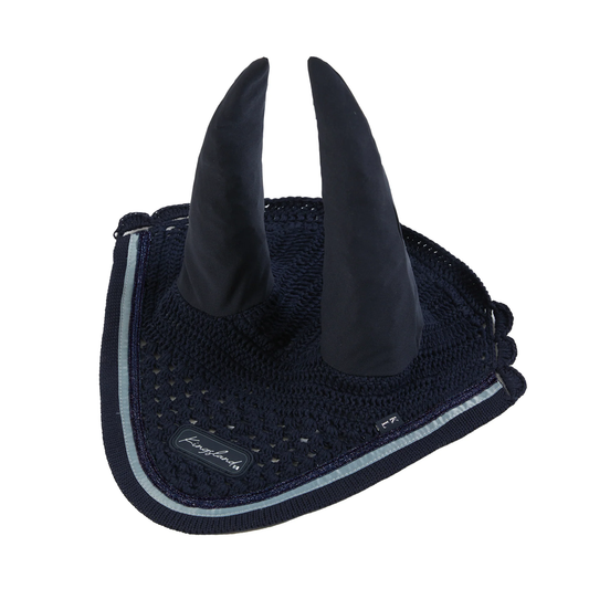 Kingsland Tessa fly hat with satin and lurex - Navy