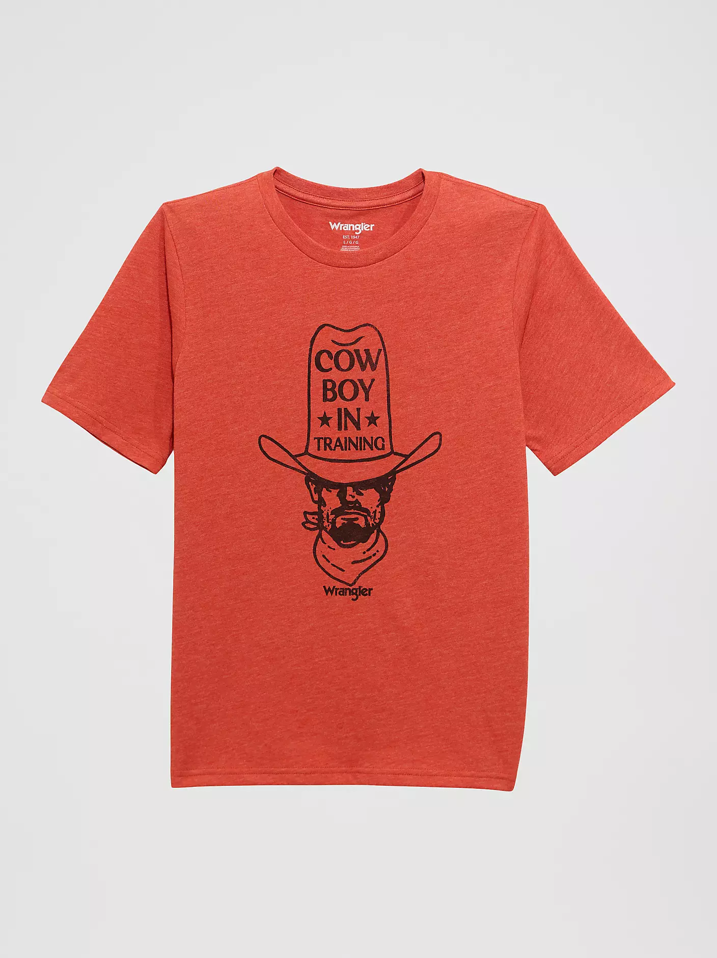 Wrangler Boy's Logo Front Graphic T-Shirt - Training Red