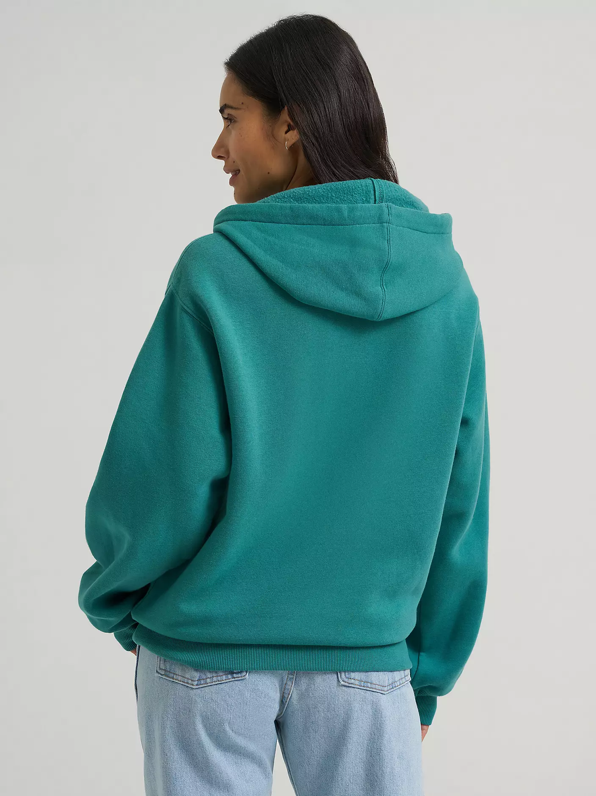 Wrangler Wide Open Spaces logo hoodie - Teal Dream