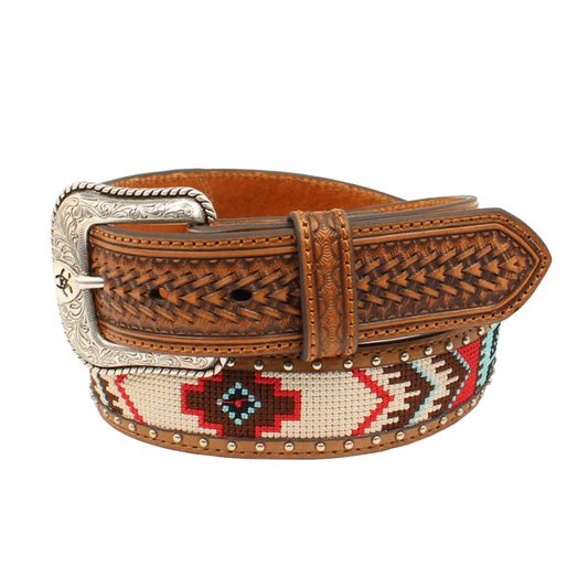 Ariat Aztec beaded belt - Beige