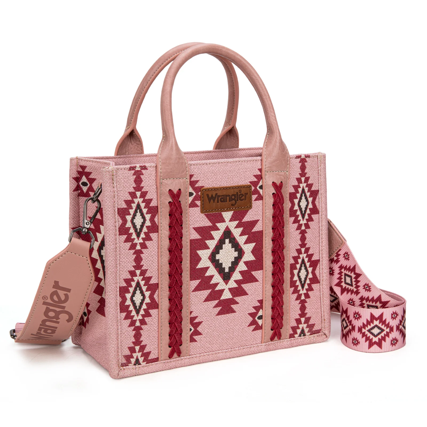 Wrangler Aztec Pattern Dual Sided Print -Tote/Crossbody - (3 colors)
