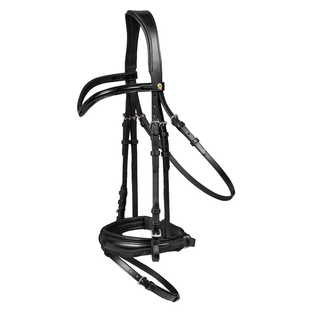 Waldhausen Blackshine S-line pullback bridle - Ex-full