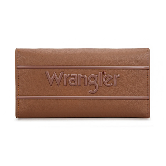 Wrangler Long Wallet with Detachable Zipper Pocket - (2 colors)