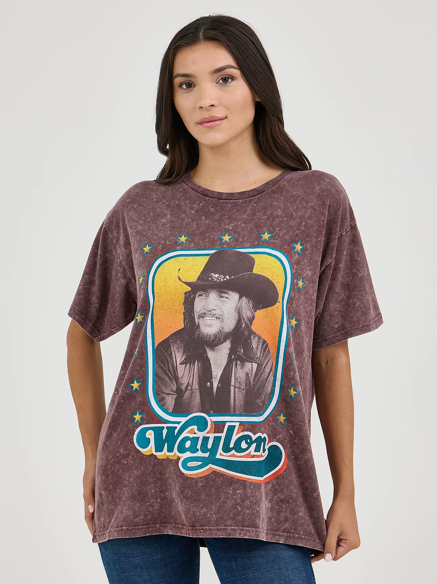 Wrangler Waylon Jennings Overside Band Tee