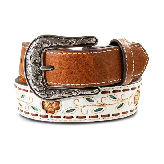 Ariat flowers and leaves belt