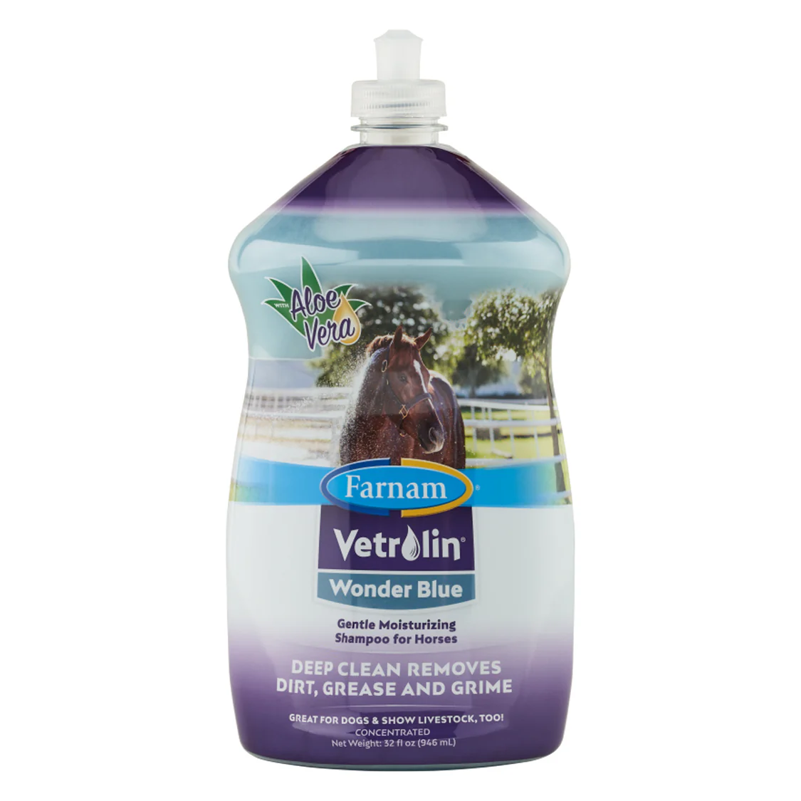 Farnam Vetrolin Wonder Blue Gentle Moisturizing Shampoo - 950 mL