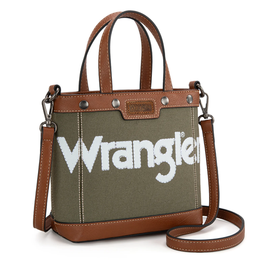 Wrangler Canvas Mini Top Handle Tote/Crossbody - (2 colors) *SALE*