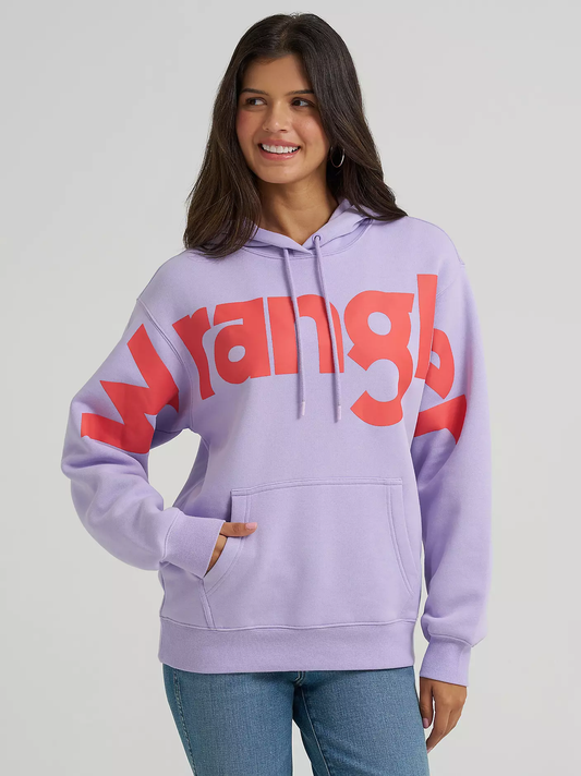 Wrangler Wide Open Spaces Logo Hoodie - Pastel Purple
