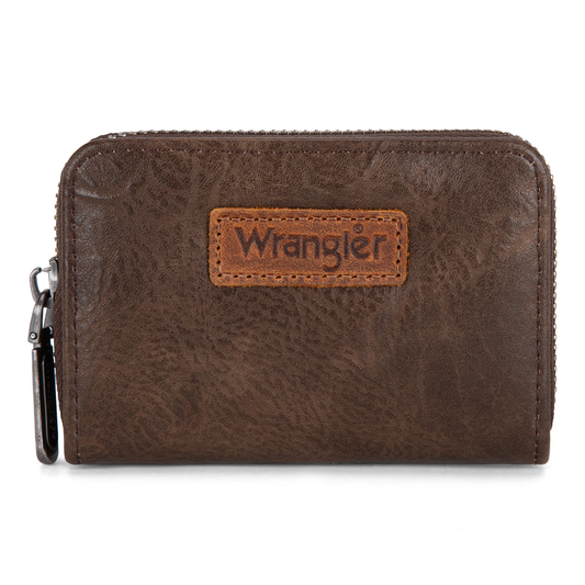 Wrangler Small Wallet RFID Card Holder - Coffee