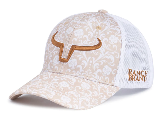 Ranch Brand Women's Ponytail Cap - Damascus 4 | Copper Logo