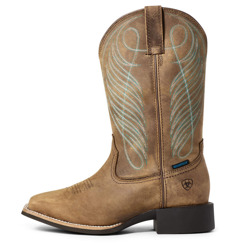 Ariat Round Up Wide Square Toe H2O western boot