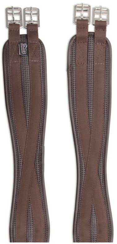 Shires anti-chafe contour long pony girth