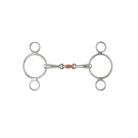 Shires 2 ring copper lozenge gag